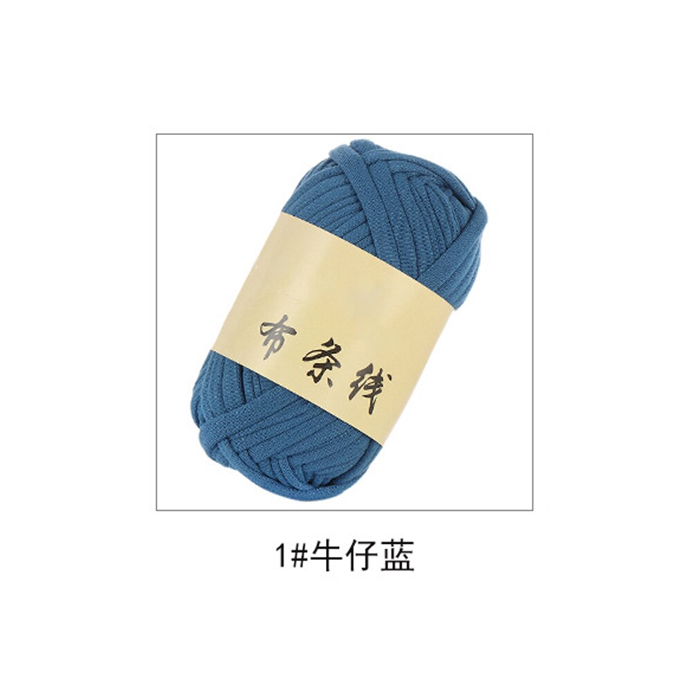 30M Weven Draad Garen Zachte Polyester Geweven Zak Tapijt Diy Hand-Gebreide Materiaal Wol Breien Gevlochten Doek Garen vrouw: Blue
