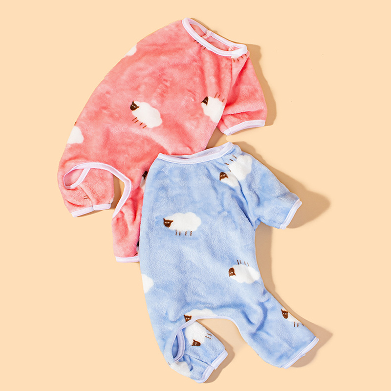 Ubrania dla zwierząt na jesień i zimę, ubrania dla psów z owczego aksamitu koralowego, ubrania dla psów pluszowych bichonów