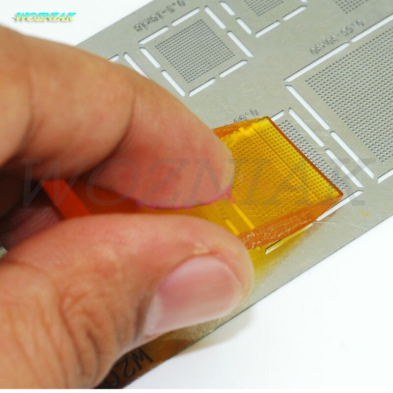 Wozniak 3pcs Speciale soldeer siliconen schraper security Soft blade Met stalen net soldeerpasta Tin verwijderen knife Onderhoud tool