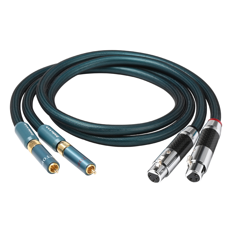 Ortofon Hifi Rca Naar Xlr Audio Kabel Hi-End 8n Occ Verzilverde 2rca Mannelijke Stereo Naar 2xlr Mannelijke En Vrouwelijke Adapter Voor Dac Versterker: Rood / 0,75 m