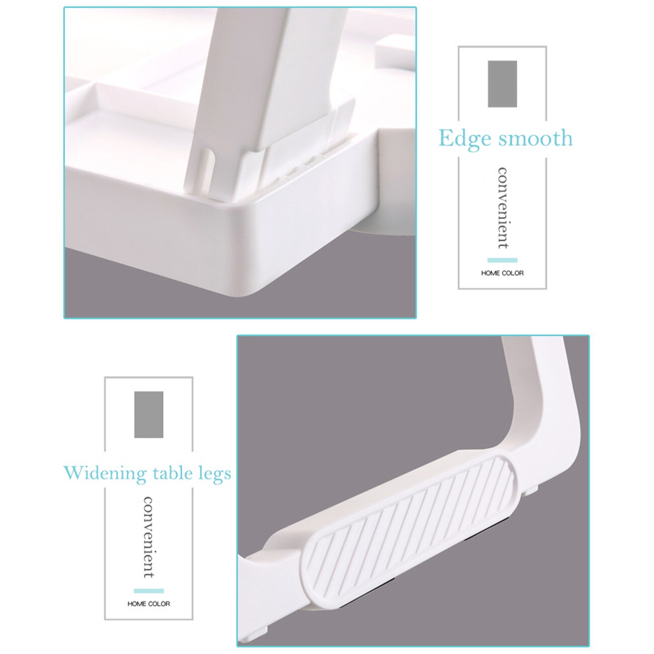 Multifunctional Folding Storage Computer Desk Study Table Plastic Foldable for Bed Sofa Tea Serving Table Computer Desk