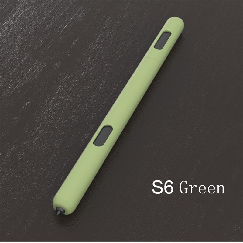 For Samsung S Pen Silicone Pencil Case: Green S6 Pen