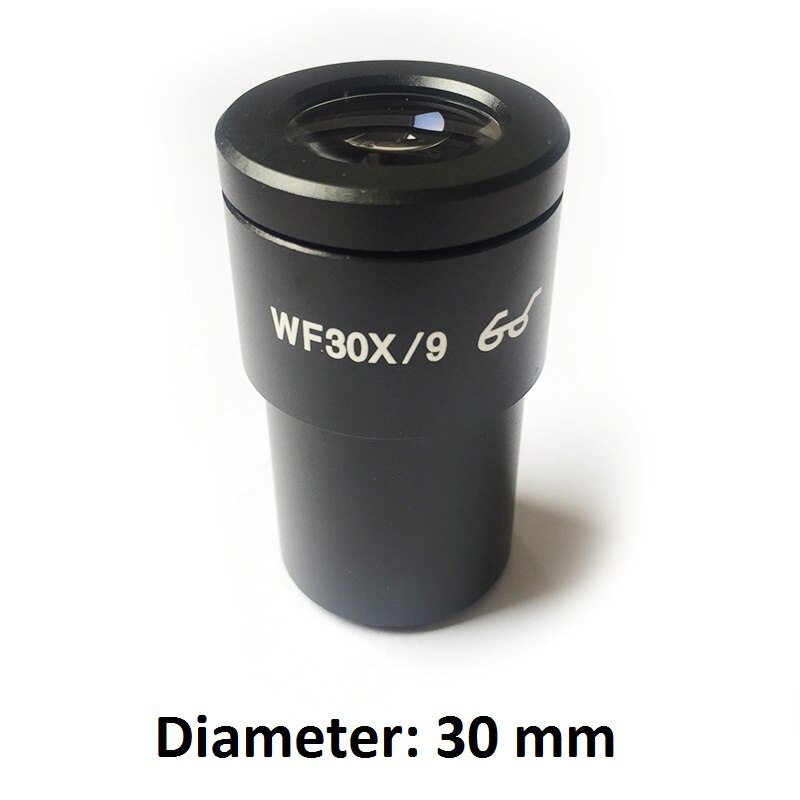 WF30X/9 High Eye-Point Oculair Wide Field View Oculaire Optische Lens Voor Stereo Microscoop Of Biologische Microscoop 30X WF30X: 30mm without Reticle