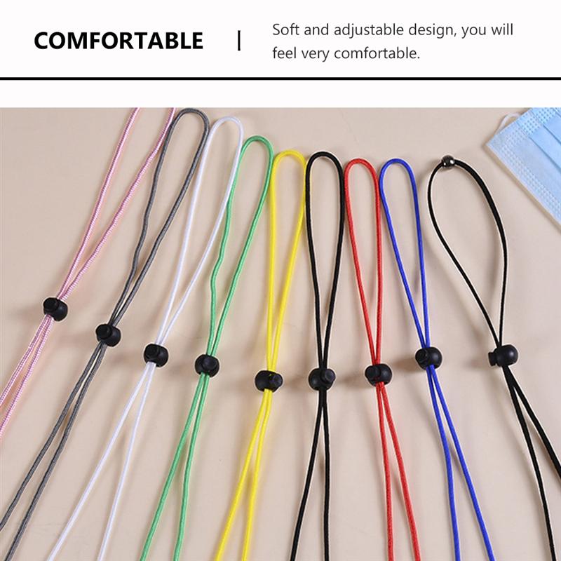 12 Pcs Face Mask Holder Rop Mask Holder Adjustable Length Face Mask Lanyard Convenient Safety Hanger Hanging Hook Rop