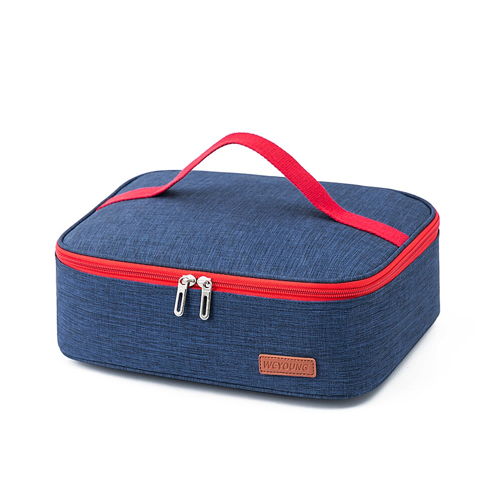 Tote rectangular cooler lunch box bag insulated thermal bento bag Bolsa termica loncheras para mujer for tourism