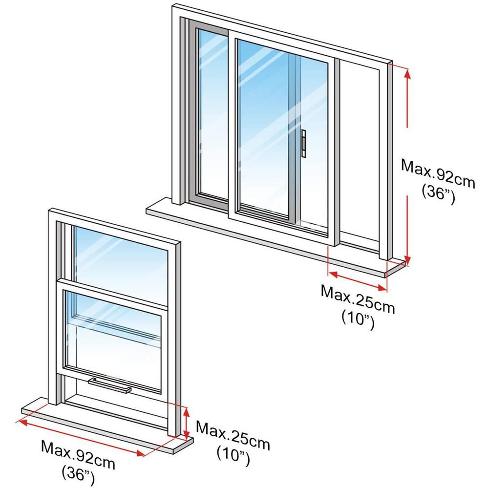 Air Conditioner Hung Window Seal Portable AC Unit Window Vent Kit Airs Stop Conditioner Outlet Window Sealing Kit Air Lock