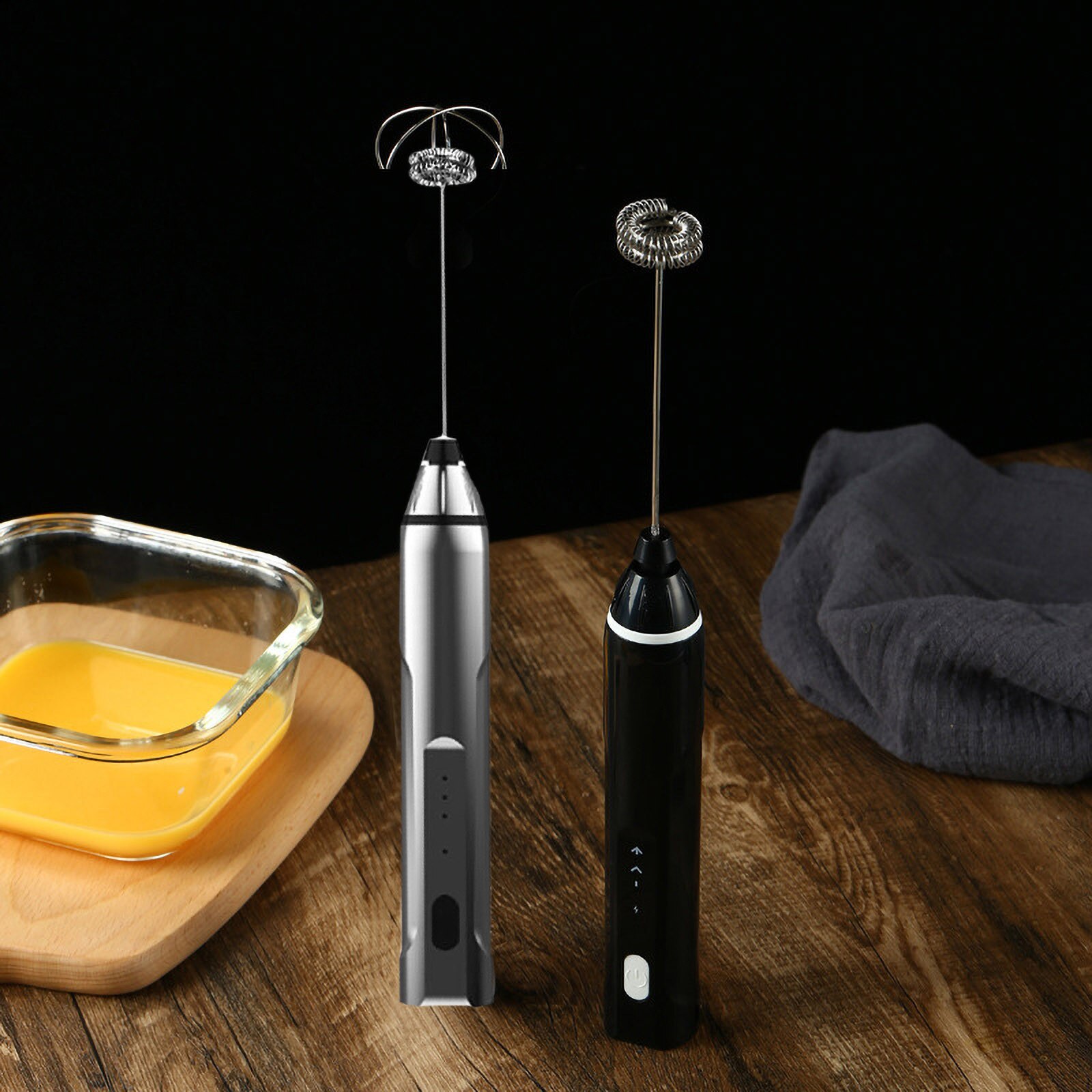 3-speed Electric Coffee Mixer Handheld Milk Shaker Maker Frother Foamer Usb Charging Egg Beater Handheld Blender#G30