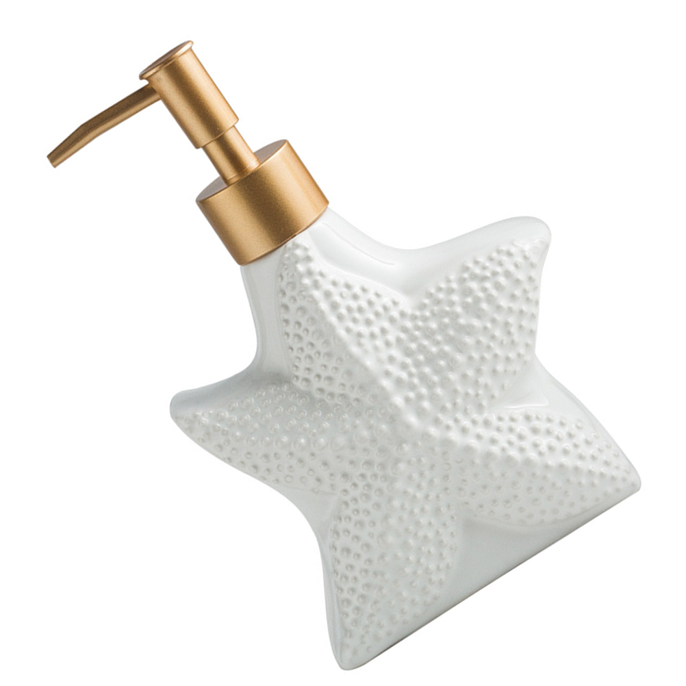 Bathroom Ceramic Shampoo Pump Bottle White Ceramic Soap Dispenser Pump Bottle