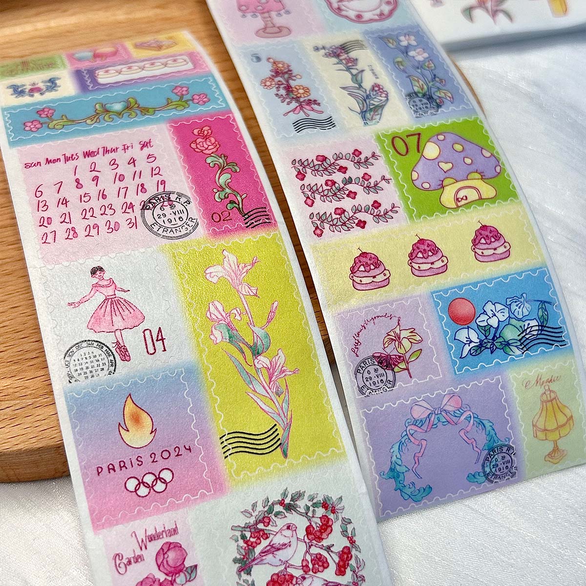 Calcomanía de corte para álbum de recortes, cinta Washi dibujada a mano, cinta adhesiva de cómic, cinta adhesiva Kawaii, manualidades, álbum, diario, planificador