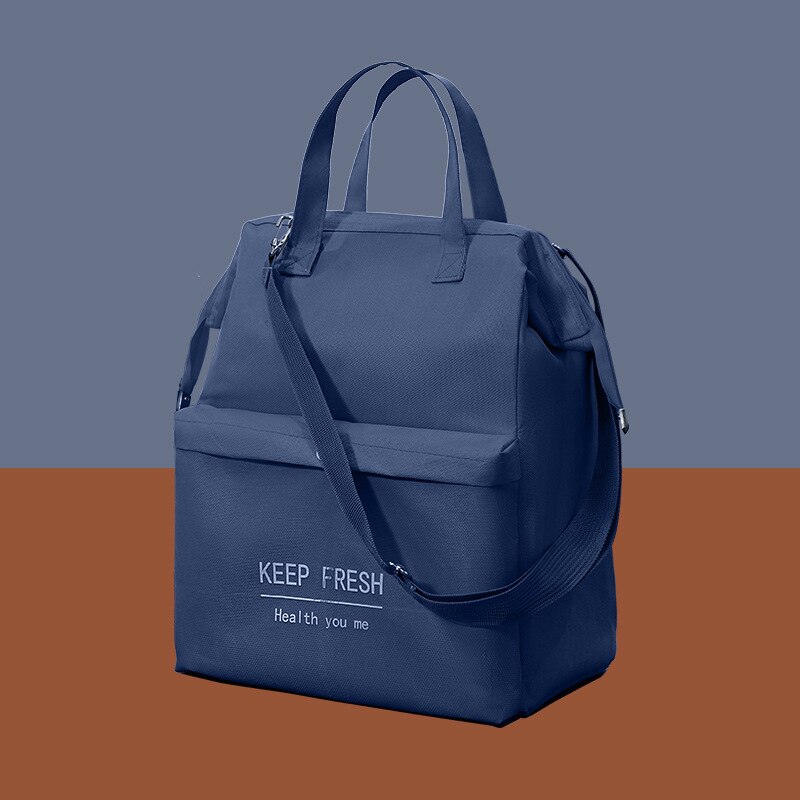 La borsa da pranzo alla moda stampata con lettera portatile mantiene la borsa riutilizzabile termica più fresca isolata con tracolla staccabile