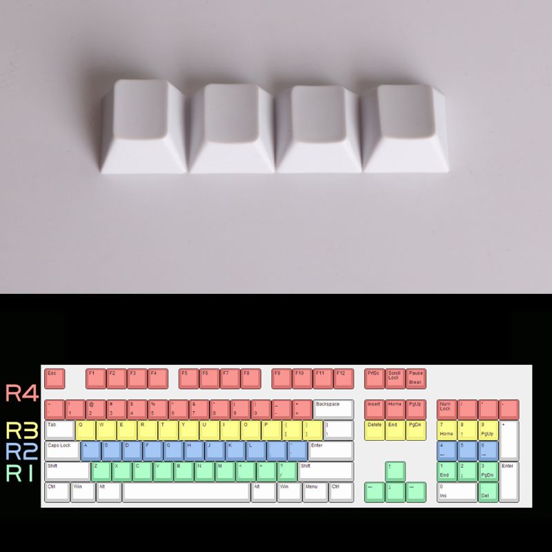 Teclas para teclado r1 r2 r3 r4, teclas para teclado mecânico cherry mx, faça você mesmo