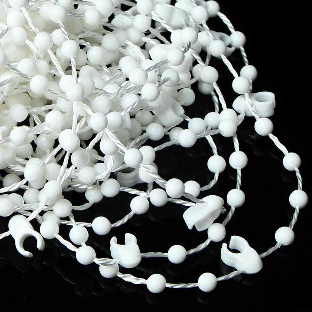 10m Roller And Roman Shade Blind Beaded Chain Cord Rope Blinds Curtain Roller Blind Cord Curtain White Accessories Bead Bea W2g5