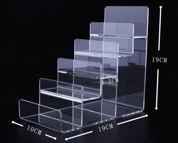 5-layers Acryl Wallet Display Stand Purse Houder mode telefoon cosmetica sieraden plank nagellak display rack