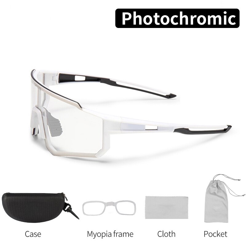 Fietsbril dames meekleurend sportfiets gepolariseerde zonnebril mtb fiets wandelbril bril 100%  speedcraft: Fotochromatisch wit