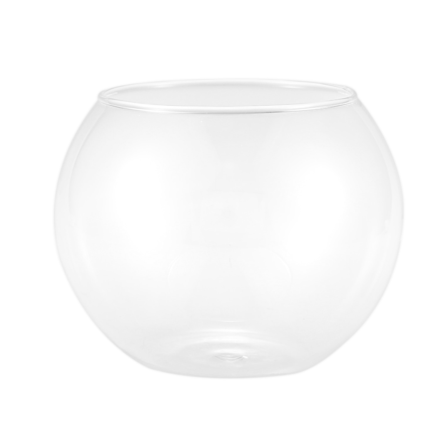 JEYL Round Sphere Vase in Transparent Glass Fish Tank: Default Title