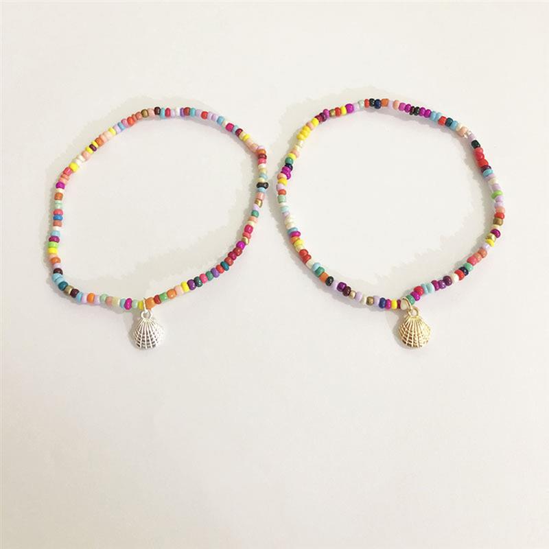 Bohemian Shell Beaded Anklets For Women Handmade Beans Natural Shell Foot Jewelry Summer Beach Barefoot Bracelet Ankle On Leg