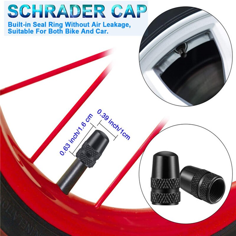 26Pcs Fiets Ventiel Gereedschap Schrader Amerikaanse En Franse Ventiel Adapter Mtb Bike Valve Cap Fiets Pomp Accessoires