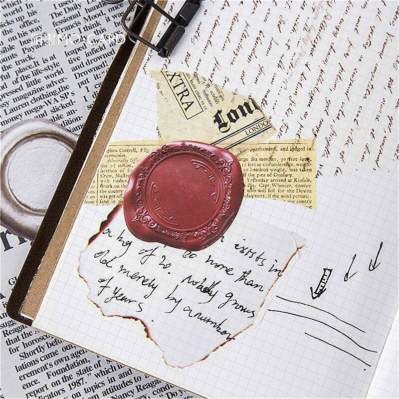 1PCS Shine Seal of Seal Washi Tape Basic Color Paper Washi Tape Adhesive Tape Scrapbooking Sticker Label Masking Tape