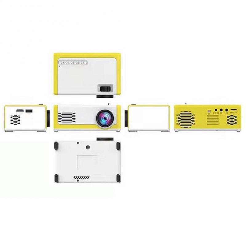 Proyector portátil Mini HD YG300 3D LED para cine en casa, 1080P AV USB SD HDMI proyectores
