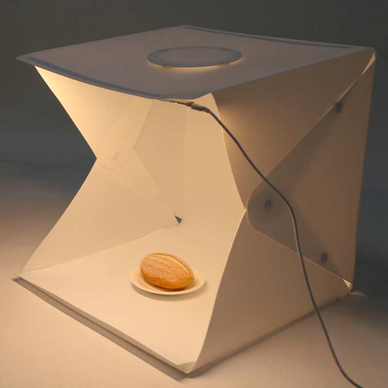Softbox de fotografía, caja de luz suave de 40cm para joyas para grabación, productos