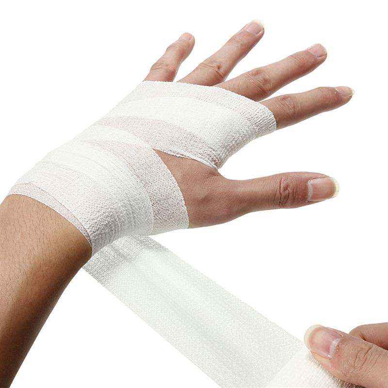 Zelfklevende Elastische Bandage Ehbo Medische Zorg Verpleging Gaas Tape Emergency Spier Band Knie Ondersteuning Pads Ehbo gereedschap