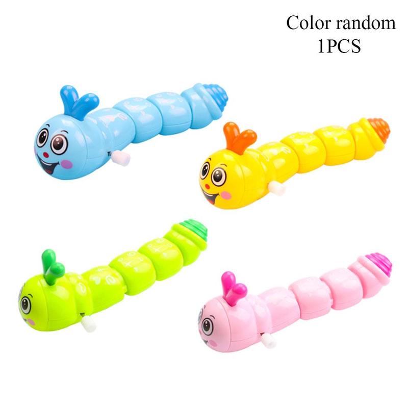 Plastic Caterpillar Wind Up Toy Funny Clockwork Toy Walking Toy Kid ABS Cute Material Educational X5D1: Default Title