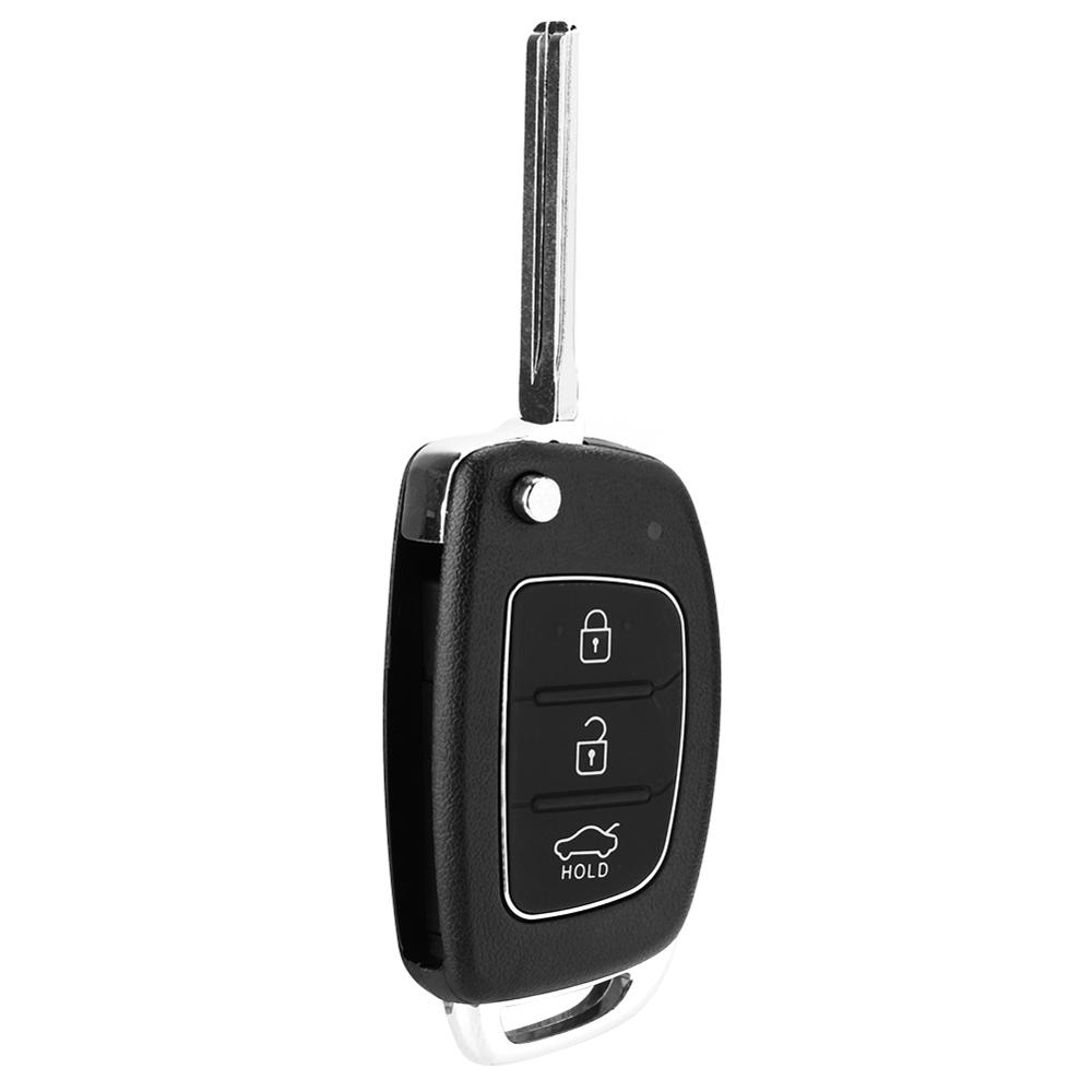 Flip 3 Button Afstandsbediening Sleutelhanger Case Shell Cover Fit Voor Hyundai Santa Fe Ix45 Anti-Roest slijtvast En Duurzaam