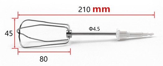 1 pair (2pcs) stainless steel egg whisk for Bosch MFQ3010 MFQ3020 MFQ4075 MFQ4730 MFQ3532 MFQ4835 MFQ3550 MFQ3533