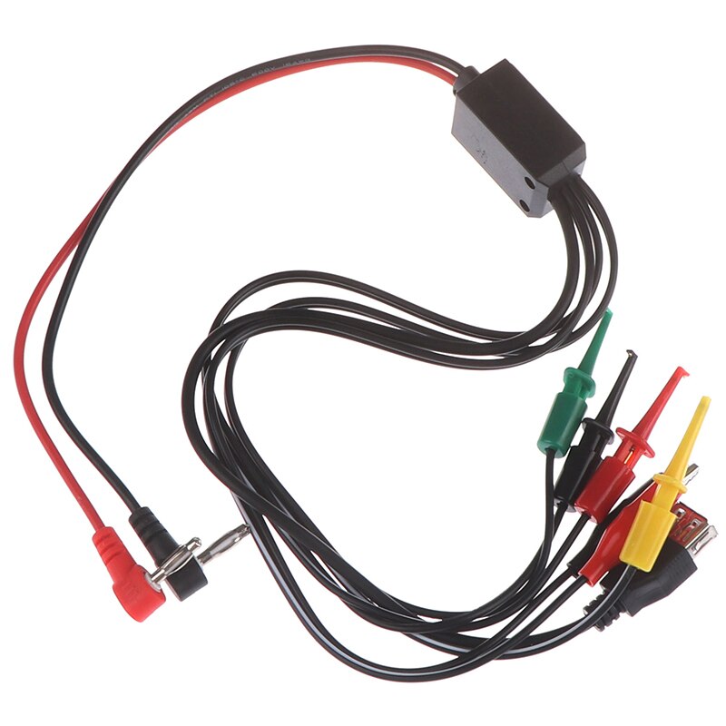 60Cm Voeding Test Lead Cable Kit 2 Alligator Clip 2 Banana Plug 4 Haak Clip