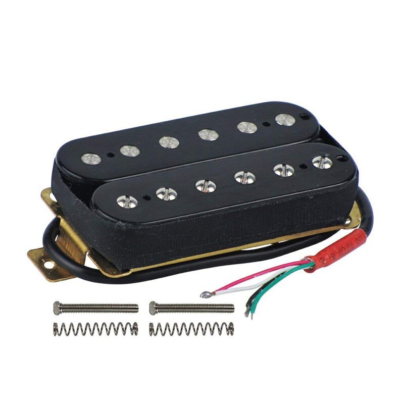 Electric Guitar Humbucker Alnico V Pickup Black: 1PCS 52MM