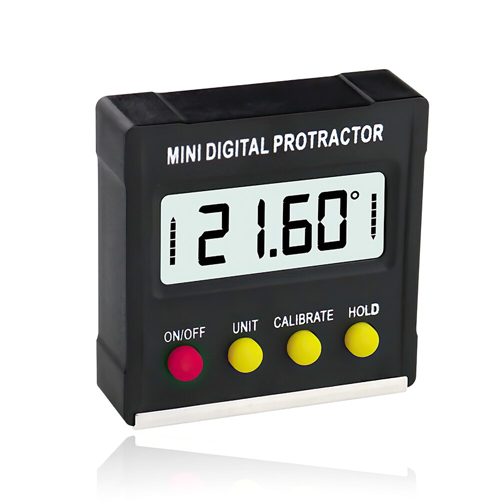 360 Degree Mini Digital Protractor Inclinometer Magnetic Angle Ruler Inclination Box Level Meter Measuring Tools: Default Title