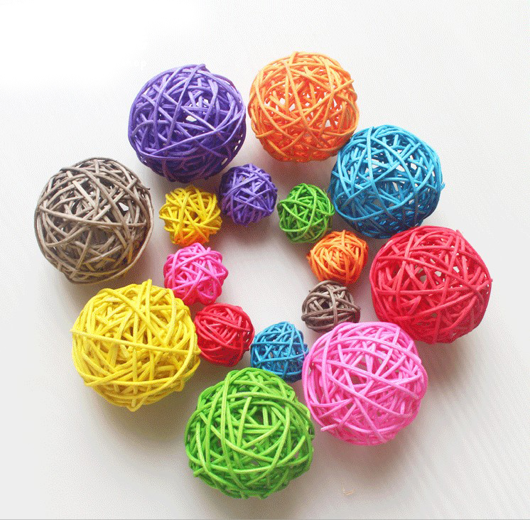 Bunte cane silk ball kann verwendet werden in home bar, supermarkt und markt dekoration DIY manuelle material viele größen (durchmesser)