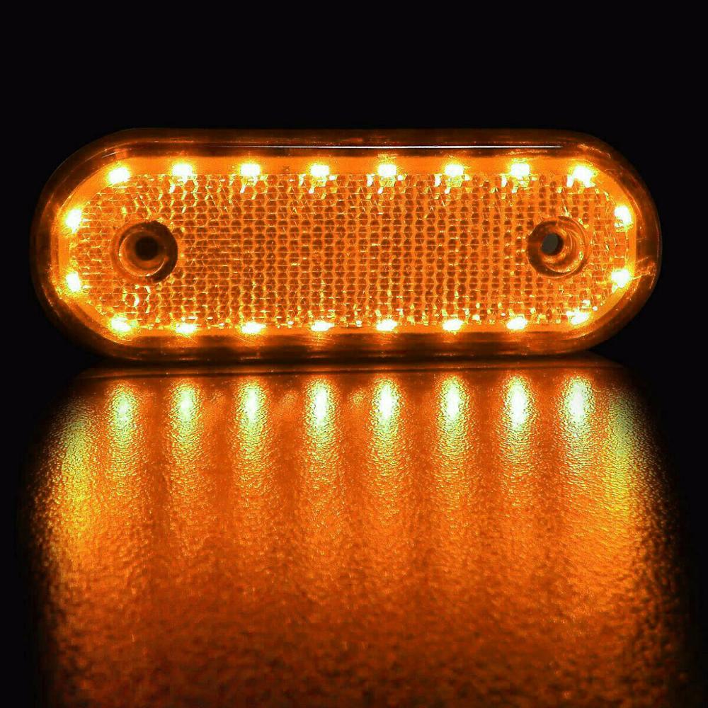 10 stk rav markeringer lys sidemarkering led 24v trusk lamp pickup truck sidemarkeringslys til lastbil