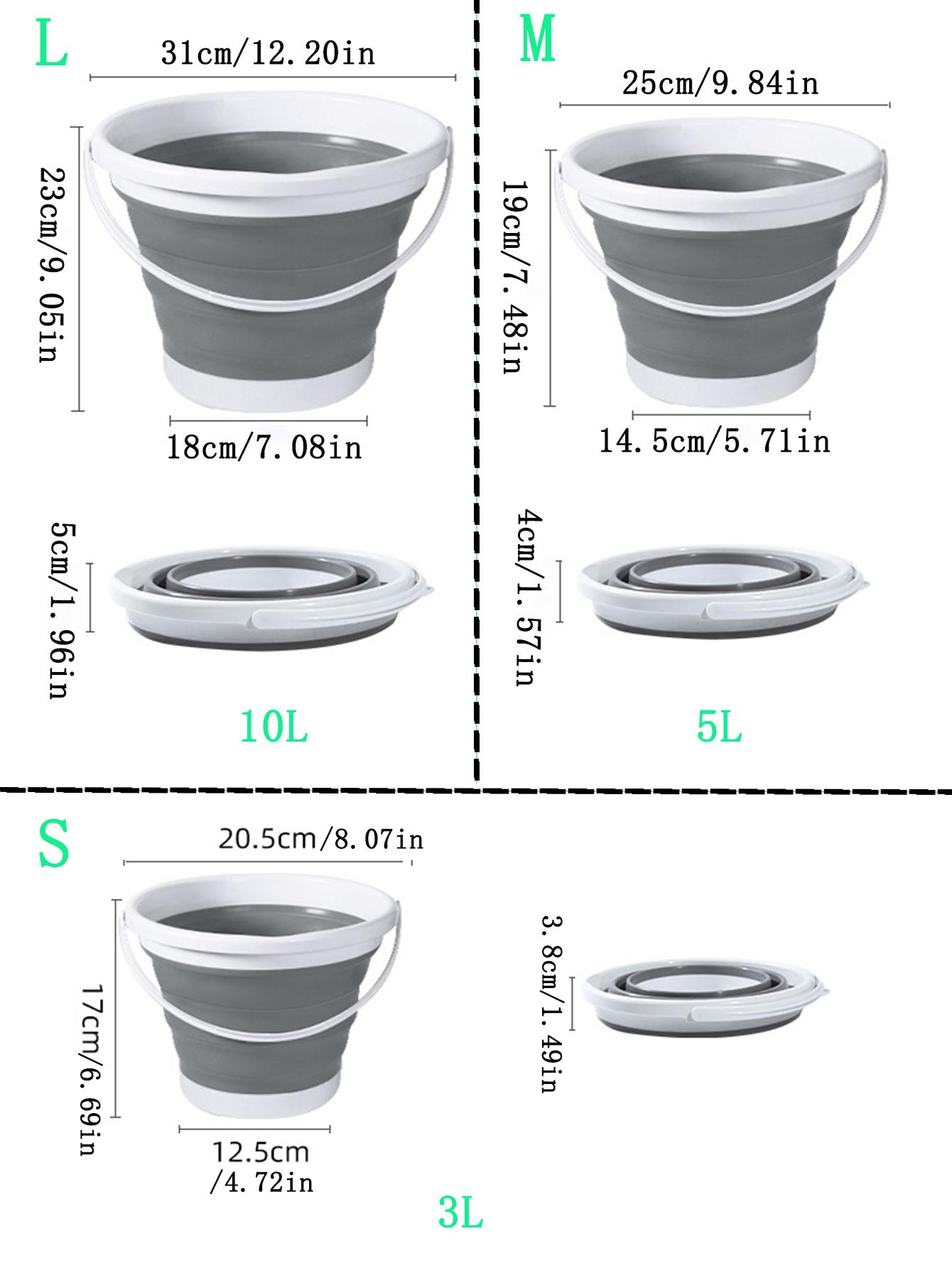 Draagbare Opvouwbare Plastic Wateremmer-Outdoor Camping Multifunctioneel Bassin Met Handvat Slaapzaal Essentials