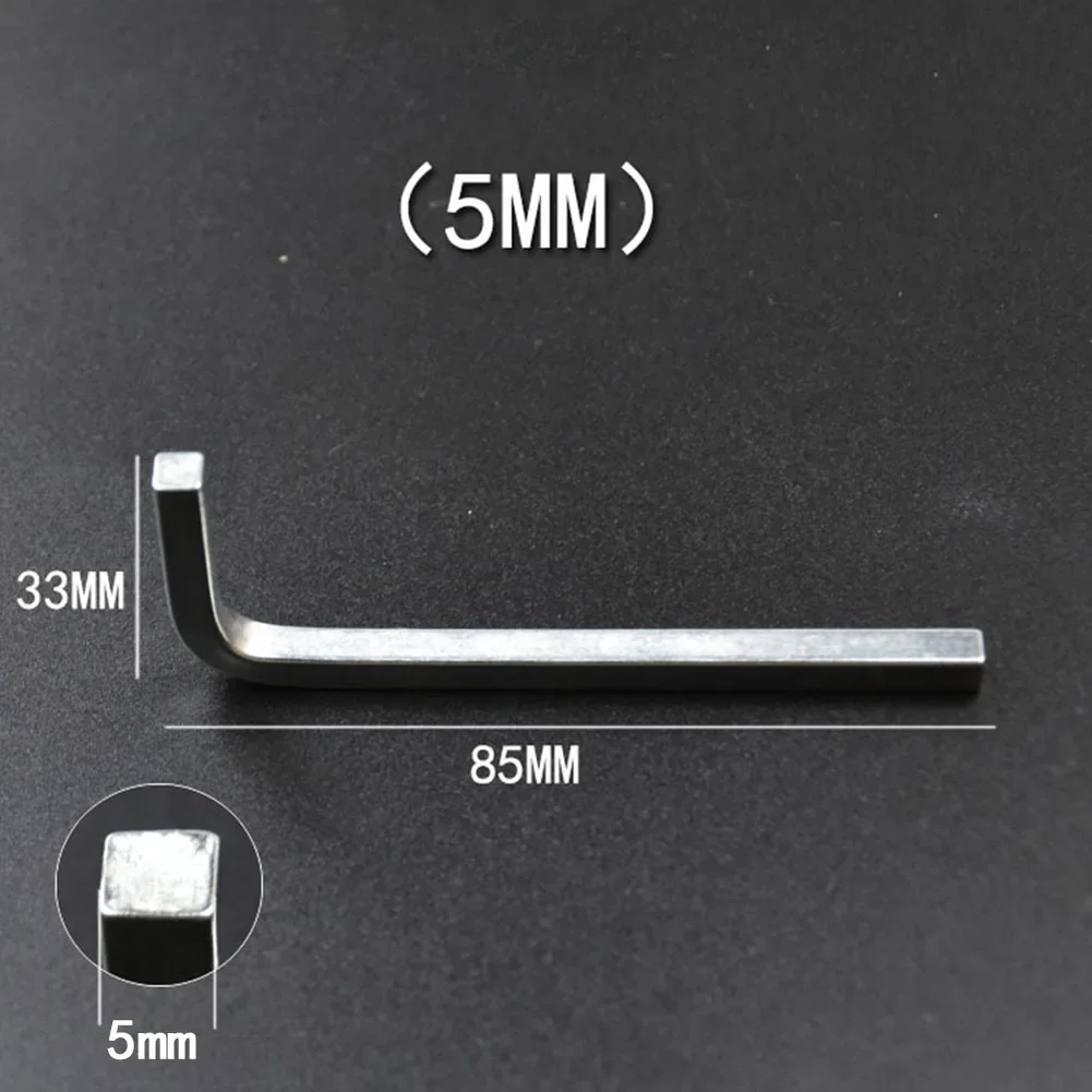 Llave de cabeza cuadrada en forma de L de 3-10mm, llave cuadrada de 4 puntos, llave de acero al cromo vanadio, destornillador para apretar los tornillos cuadrados: YELLOW
