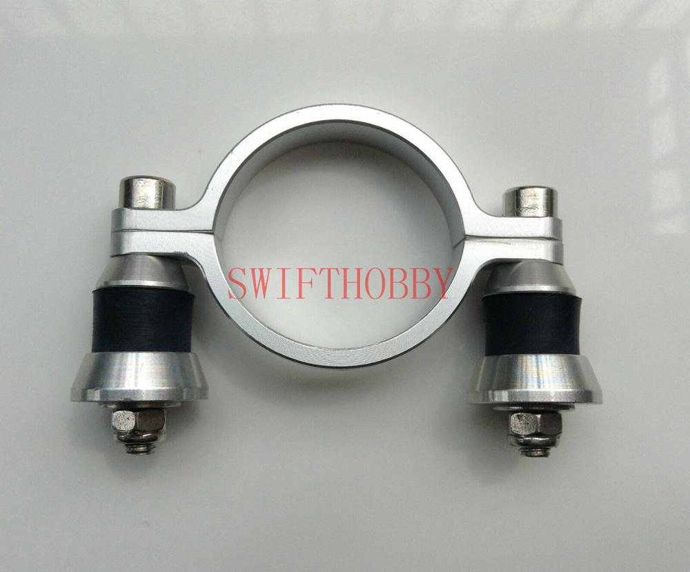 alloy Exhaust Mounting Bracket W/ Rubber Mount ID 38mm For Gas Exhaust Pipe