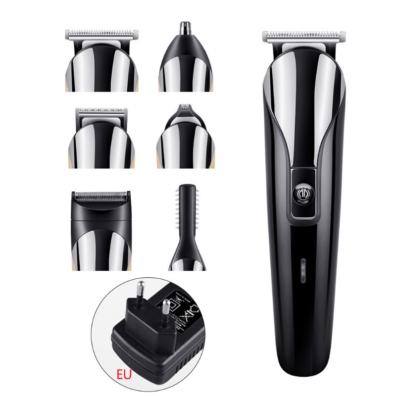 6-in-1 Elektrisch Scheerapparaat Neushaartrimmer Verzorgingsset - Oplaadbare Haarknipper: Bk-eu