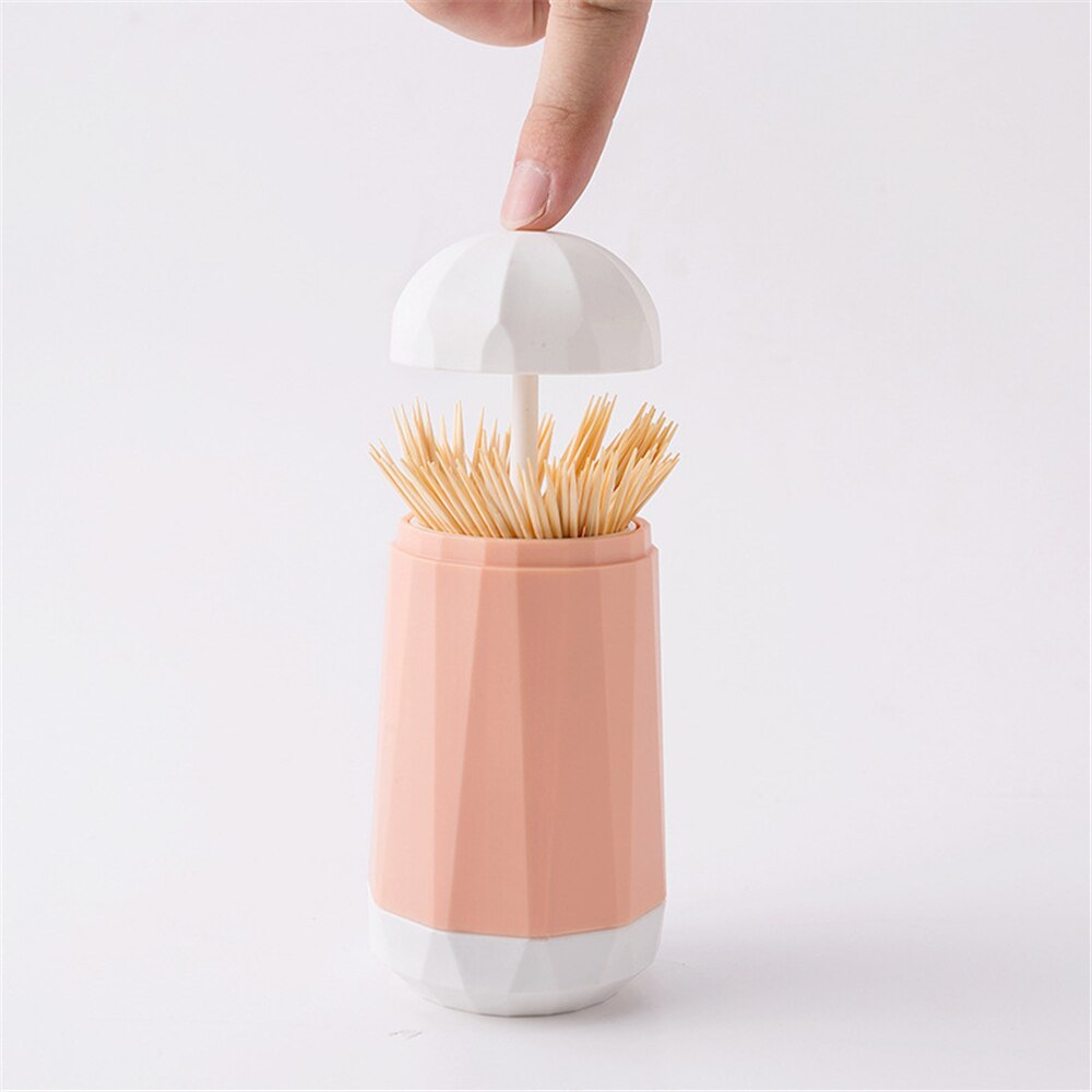 Nordic Toothpick Holder Automatic Press Dispenser For Cotton Swab Case Organizer