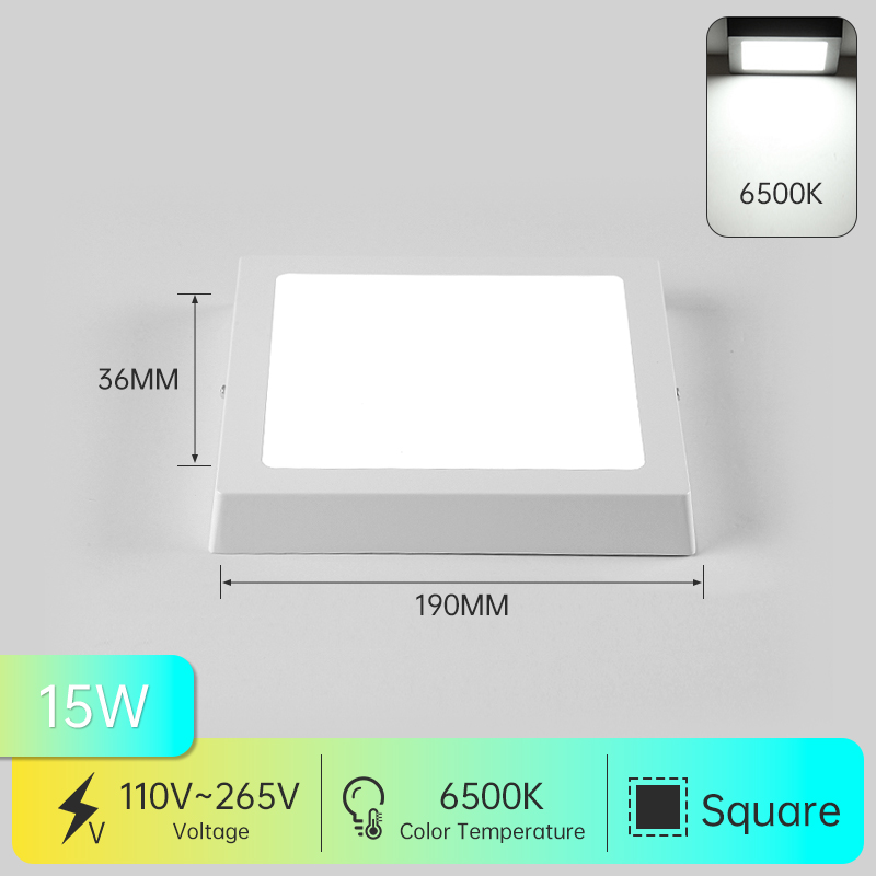 Cy 3.6Cm Ultradunne Led Plafondlamp Pancel Licht 10W 15W 20W 30W Ronde Vierkante Led Plafondlamp Voor Slaapkamergang 110V 220V: Oranje