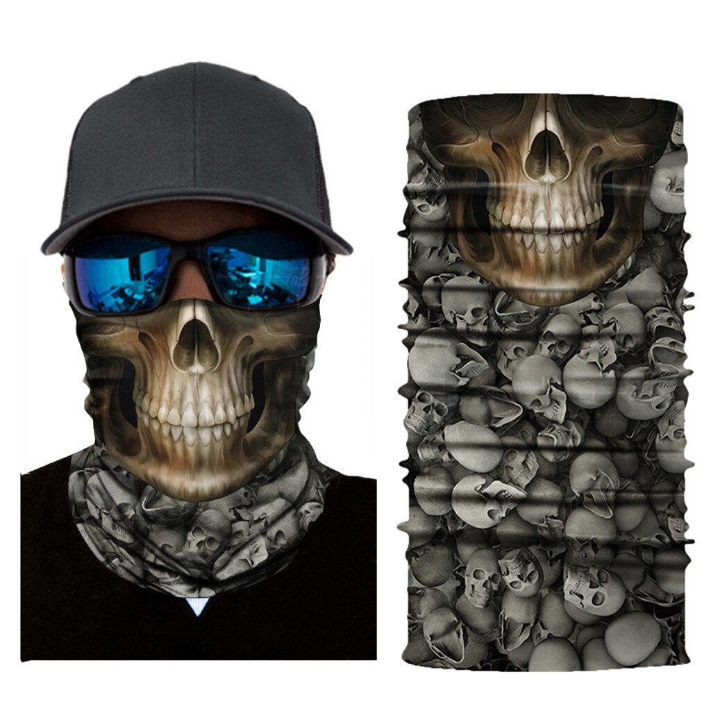 1 piece Full Function Ski Motorcycle Neck Tube Warmer Cycling Biker Scarf Wind Face Mask Activities Multi Function Bandanas: C