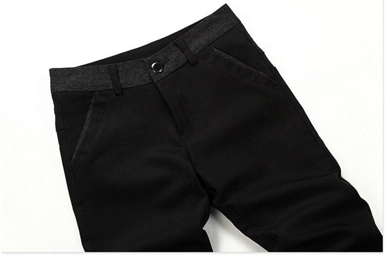 Zomer formele bruiloft heren pak broek slim fit casual merk zakelijke heren rechte jurk broek