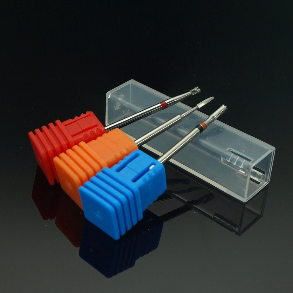 Broca pulidora de uñas de carburo natural, accesorios de máquina de manicura eléctrica, limas de uñas, broca de taladro, fresa