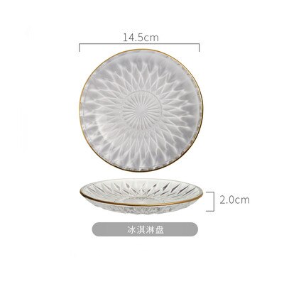 Glass ice cream cup dessert smoothie milkshake ice cream cup saucer ice cream glass bowl: 115-KL3