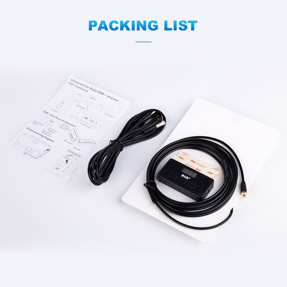 Universal DAB + USB Dongle Met Antenne Voor Na Markt Auto Speler Android 5.1 6.0 7.1 8.0 DAB + App klaar Voor Europa AUX