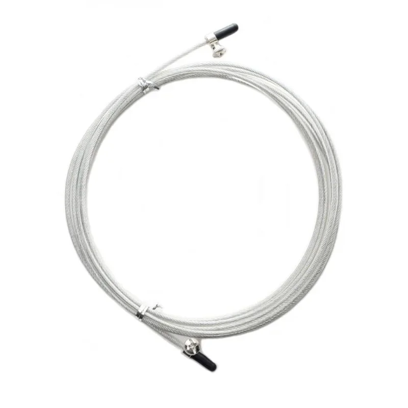3m Jump Rope with Steel Wire Fitness Exercise Volume To Find Spare Replaceable Metal Speed Jumper: WHITE