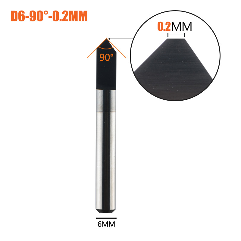 1 ud./lote broca de grabado PCB de carburo de fondo plano 0,3mm 0,2mm 0,1mm herramienta rebajadora de CNC para varilla alemana de acero inoxidable y latón: 4 mm