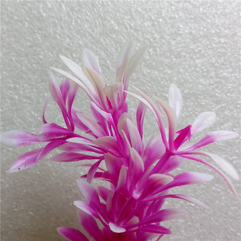 6pcs Underwater Artificial Seaweed Fish Tank Pink Kelp Aquarium Decoration Submarine Ocean Scene Water Plant Ornament