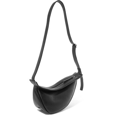 Sac à bandoulière, mini selle, sac à bandoulière, style sauvage diagonale, simple, couleur unie, bourse, style: Black