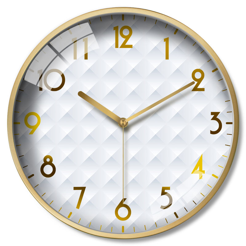 Gold Metal Luxury Wall Clock Living Room Modern Large Wall Watches Home Decor Bedroom Silent Duvar Saatleri FZ136