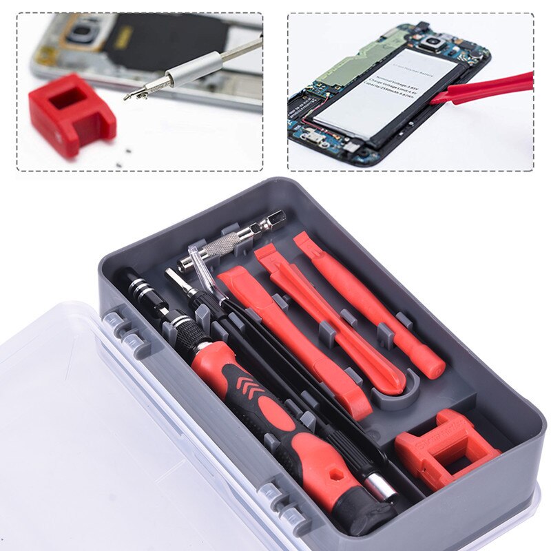 117pcs/set Cell Phones Opening Screen Pry Repair Tool Kits Mobile Phone Screwdriver Tools For IPhone Samsung Xiaomi